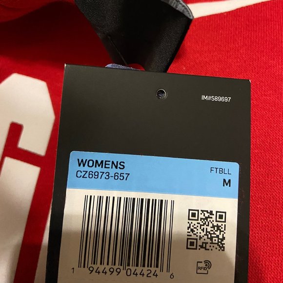 Nike Womens Georgia Bulldogs Football Crew Neck Sweatshirt Size M CZ6973-657 NEW - Picture 4 of 4